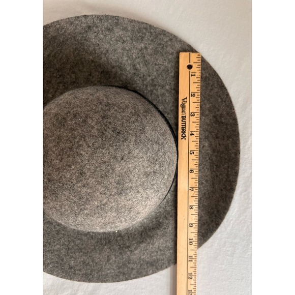 Lucky‎ Brand Gray 100% Wool Felted Hat Wide Brim - Picture 6 of 8